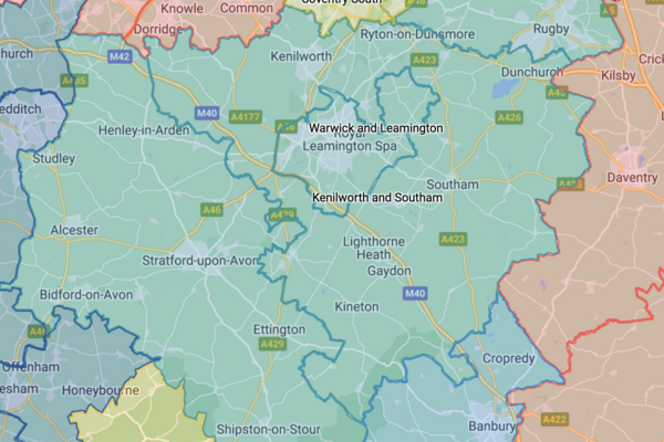 Boundary Commission Map of the new K & S Constituency. 